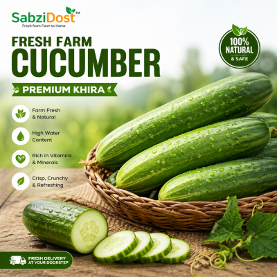 Fresh Farm Cucumber (Premium Khira)