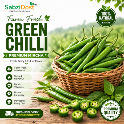 Fresh Green Chilli (Premium Mircha)