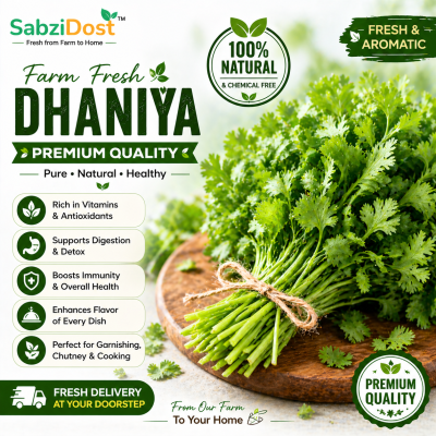 Fresh Coriander Leaves (Premium Dhaniya)
